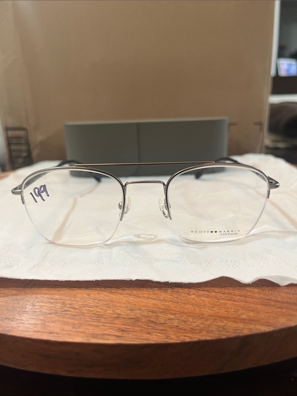 Scott Harris Eyeglasses V-62 C2 50-21-140 Graphite